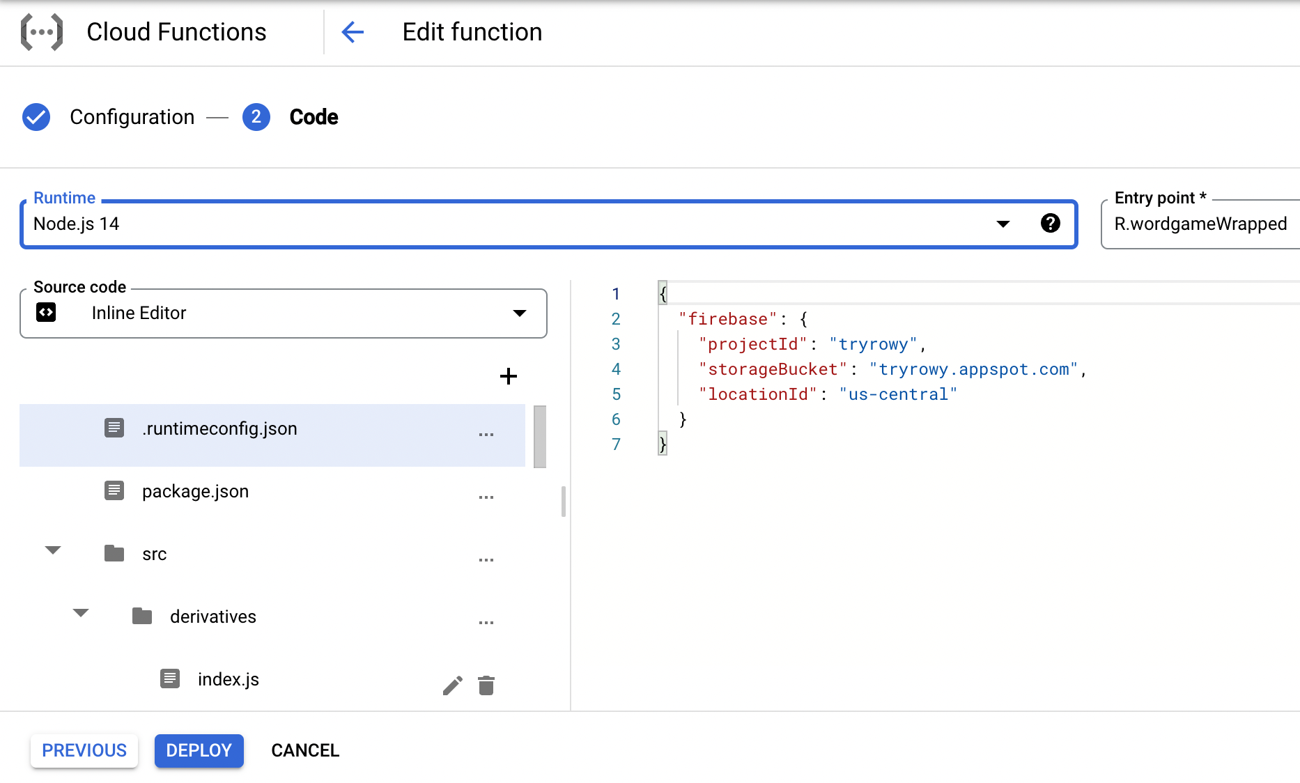 Screenshot of Google Cloud Console UI