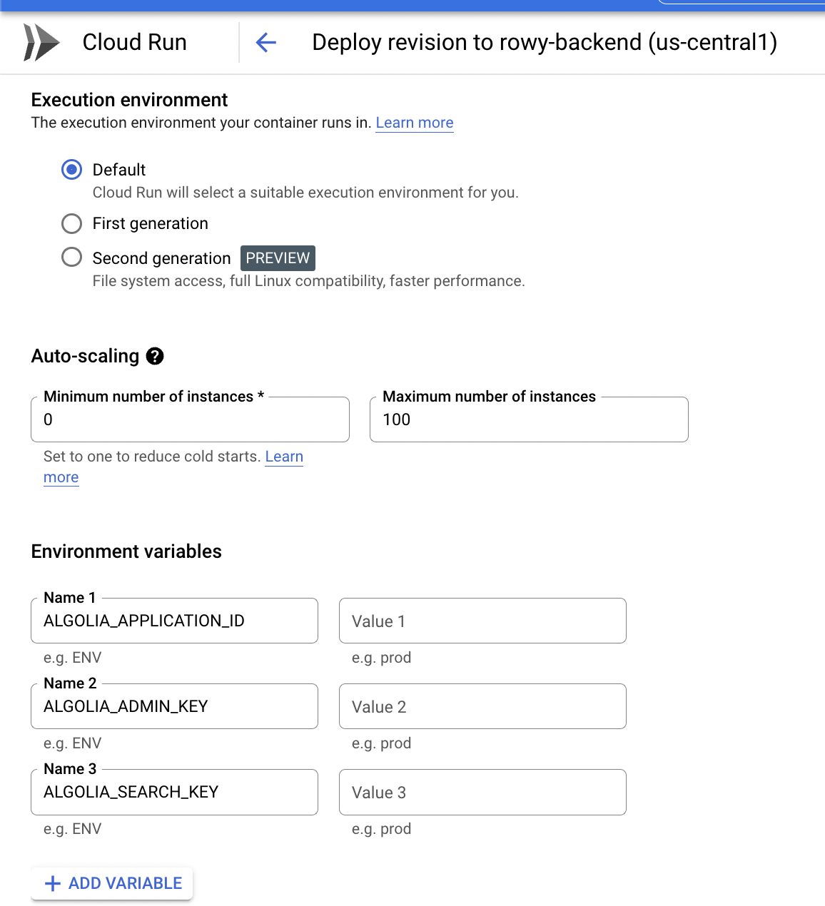 Environment Variables