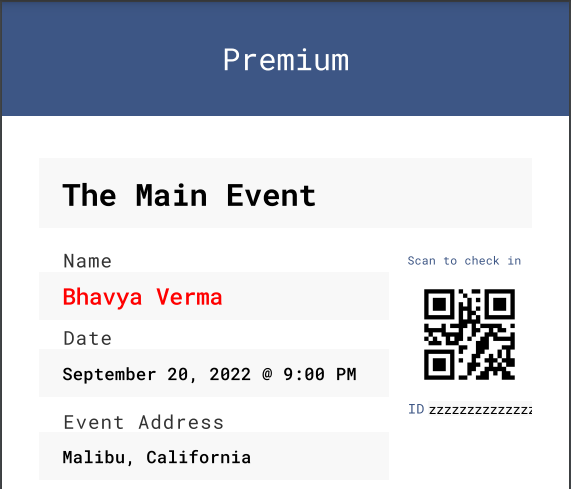 Resultant Ticket