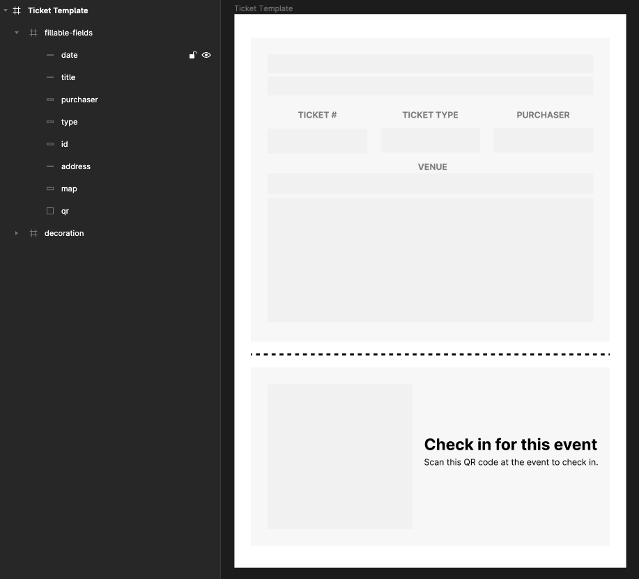 Ticket Template